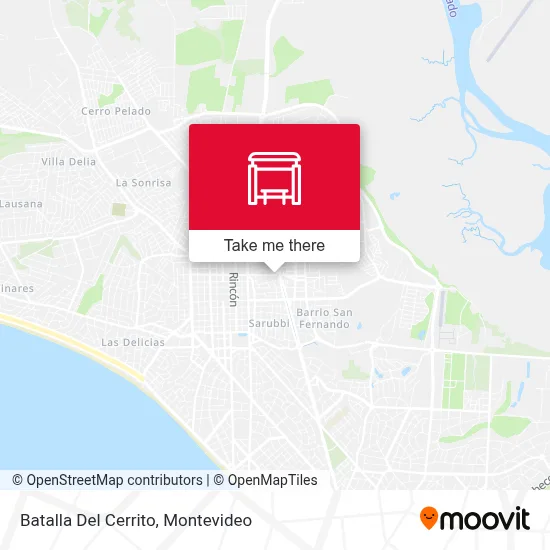 Batalla Del Cerrito map