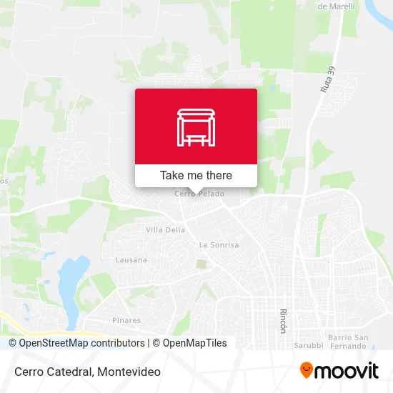 Cerro Catedral map