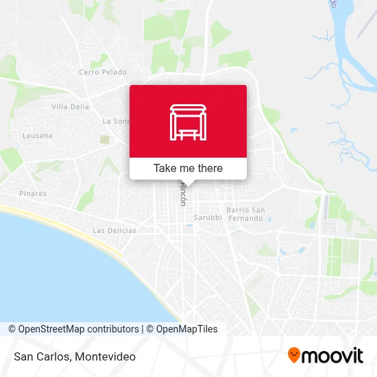 San Carlos map