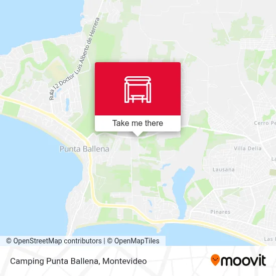Camping Punta Ballena map