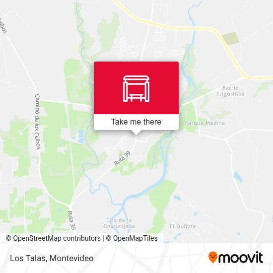 Los Talas map