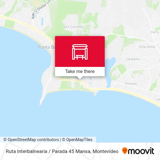 Ruta Interbalnearia / Parada 45 Mansa map
