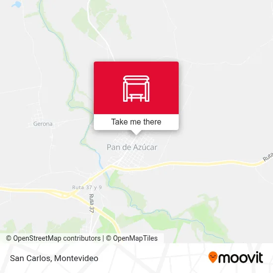 San Carlos map