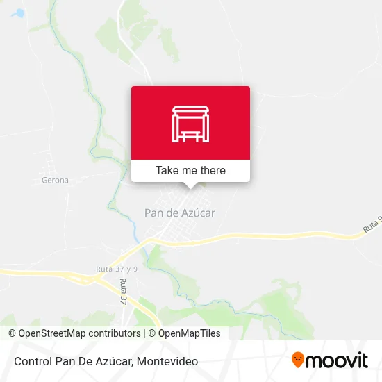 Control Pan De Azúcar map