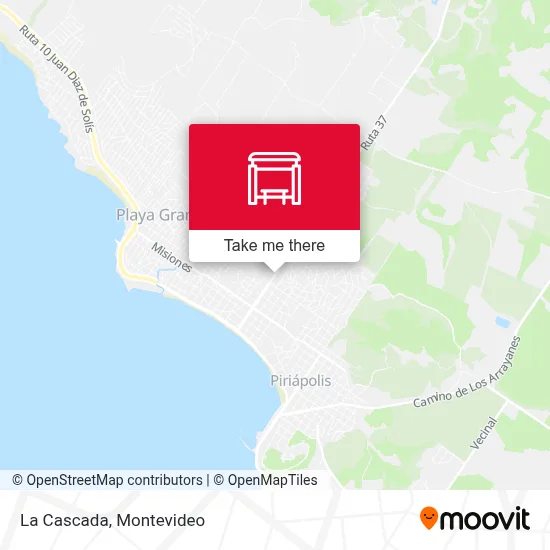 La Cascada map