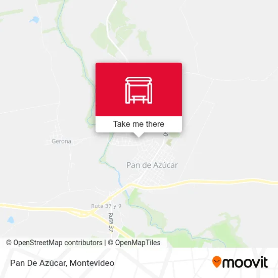 Pan De Azúcar map