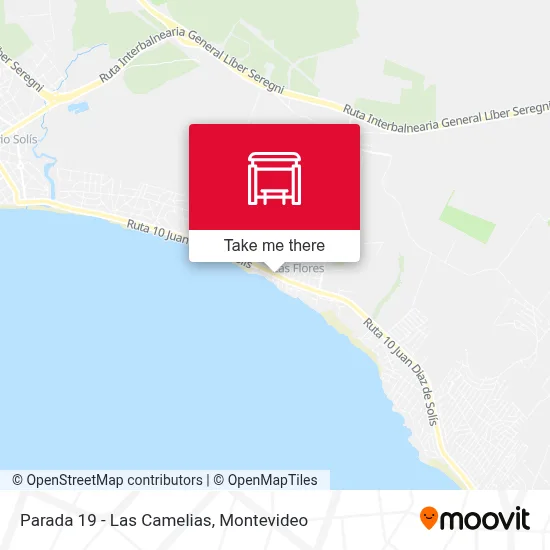 Parada 19 - Las Camelias map