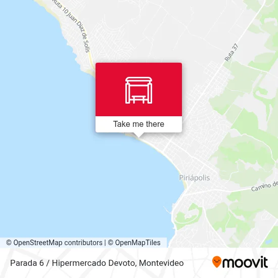 Parada 6 / Hipermercado Devoto map