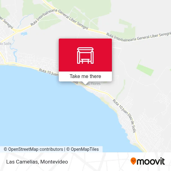 Las Camelias map