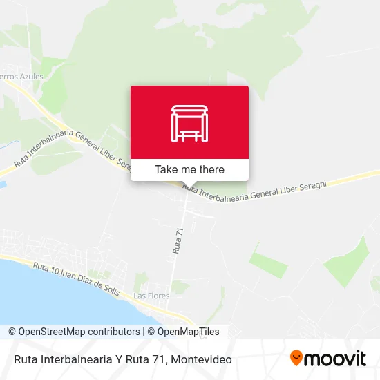 Ruta Interbalnearia Y Ruta 71 map