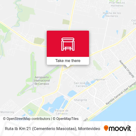 Ruta Ib Km 21 (Cementerio Mascotas) map