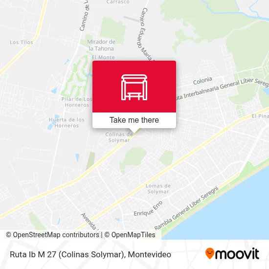 Ruta Ib M 27 (Colinas Solymar) map