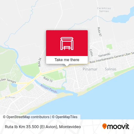 Ruta Ib Km 35.500 (El Avion) map