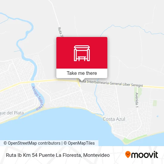 Ruta Ib Km 54 Puente La Floresta map