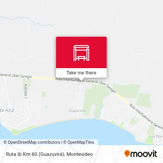 Ruta Ib Km 60 (Guazuvirá) map