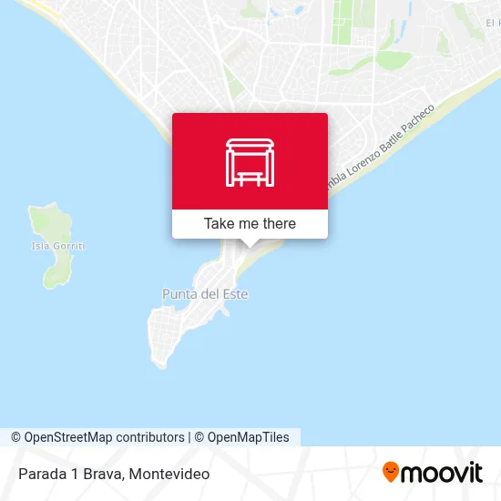Parada 1 Brava map