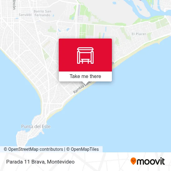 Parada 11 Brava map