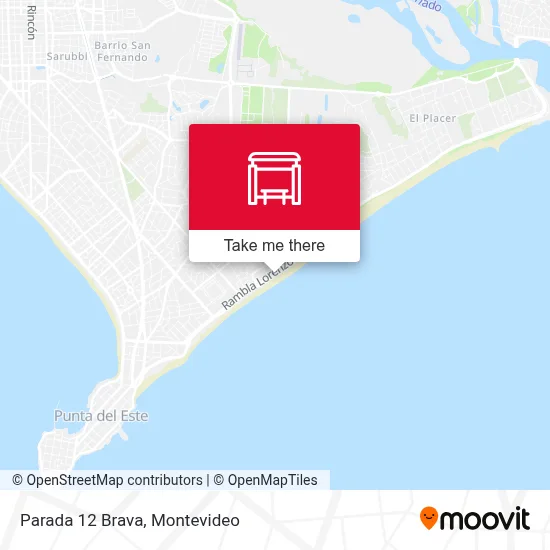 Parada 12 Brava map