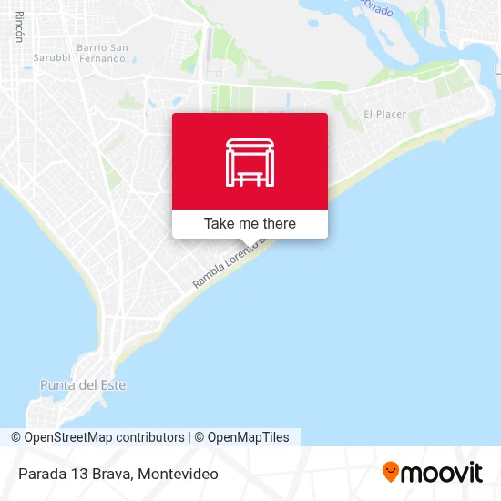 Parada 13 Brava map