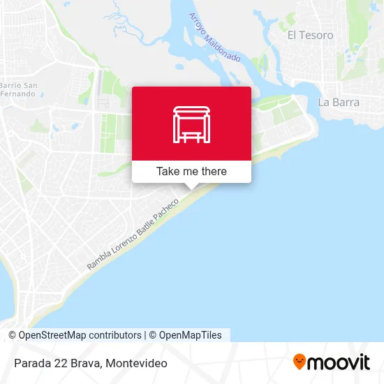 Parada 22 Brava map