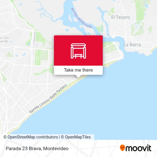 Parada 23 Brava map