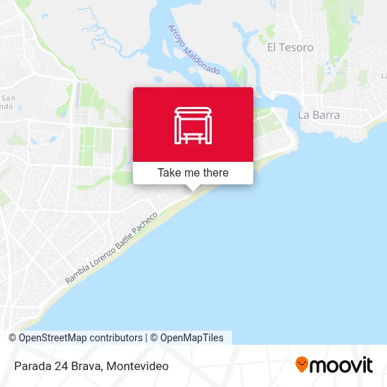 Parada 24 Brava map
