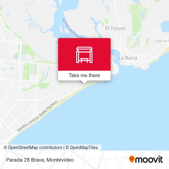 Parada 28 Brava map