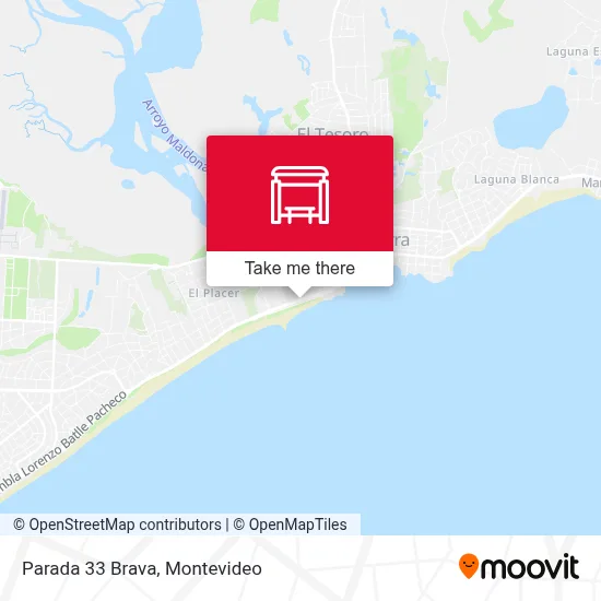 Parada 33 Brava map