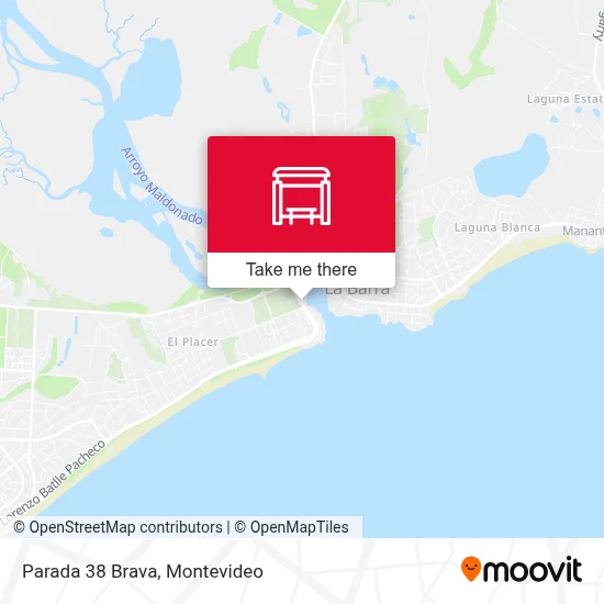Parada 38 Brava map