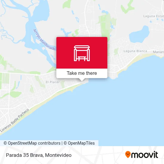 Parada 35 Brava map