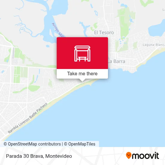 Parada 30 Brava map