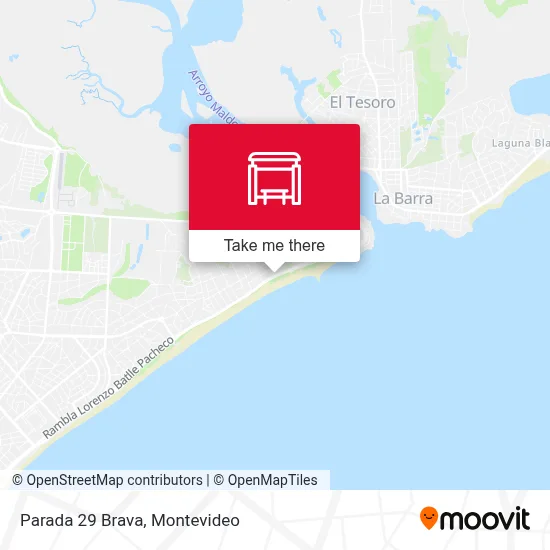 Parada 29 Brava map