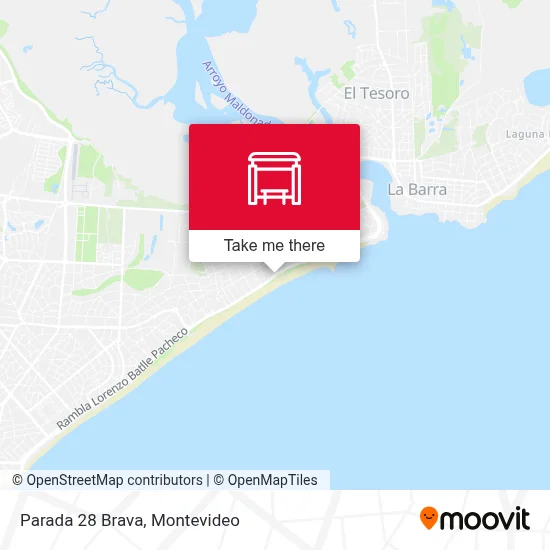 Parada 28 Brava map