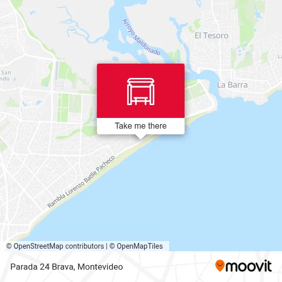 Parada 24 Brava map