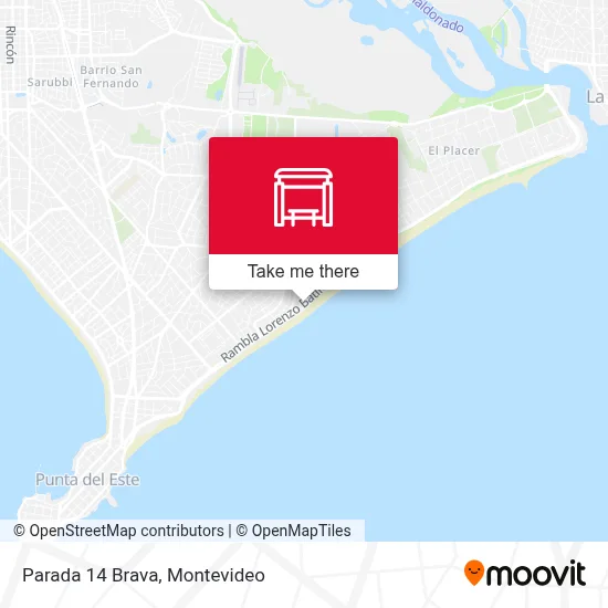 Parada 14 Brava map