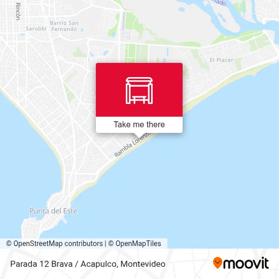 Parada 12 Brava / Acapulco map