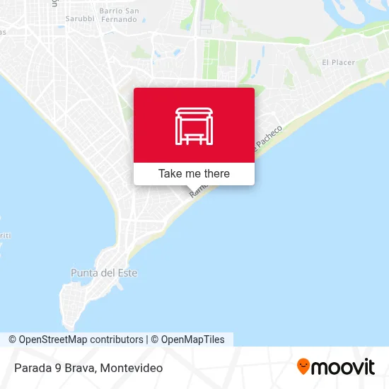Parada 9 Brava map
