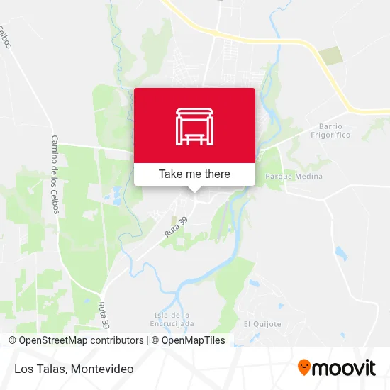 Los Talas map