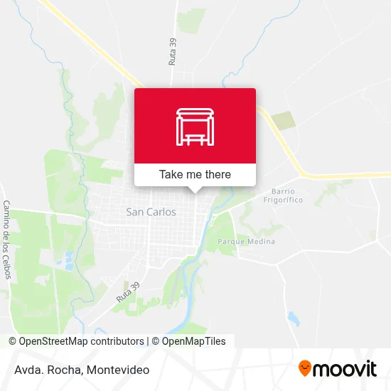 Avda. Rocha map