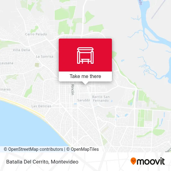 Batalla Del Cerrito map