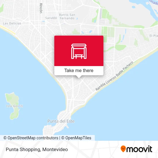 Punta Shopping map