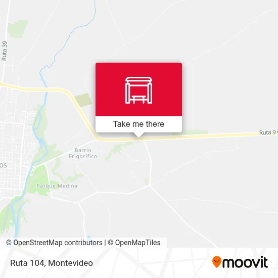 Ruta 104 map