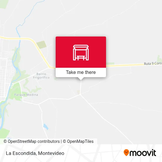 La Escondida map