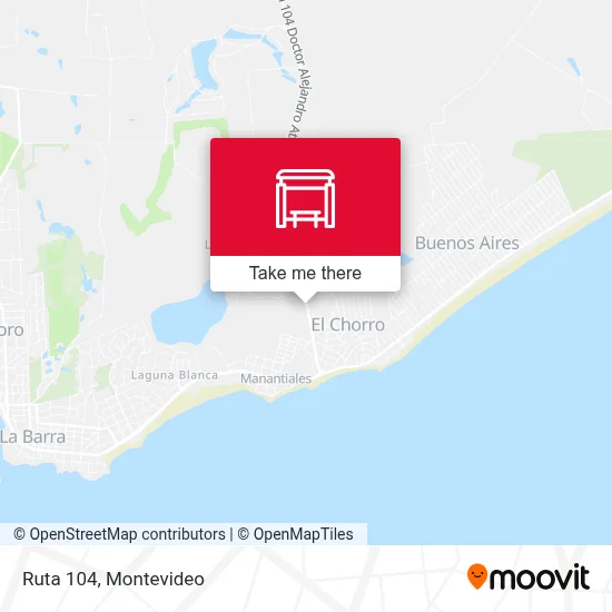 Ruta 104 map