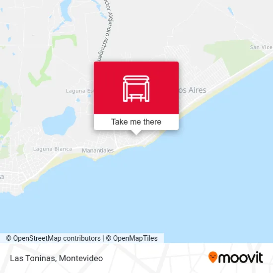 Las Toninas map