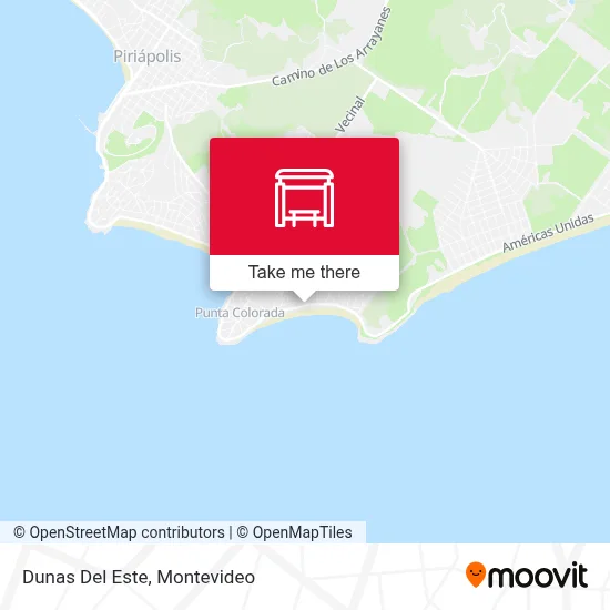 Dunas Del Este map