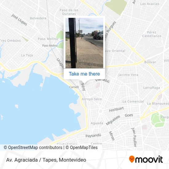 Av. Agraciada / Tapes map