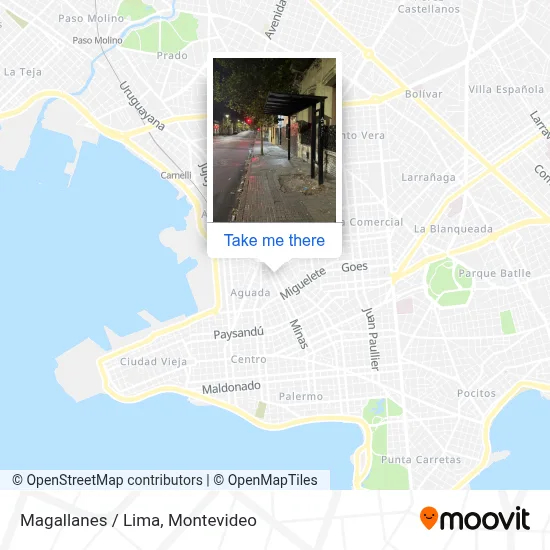 Magallanes / Lima map