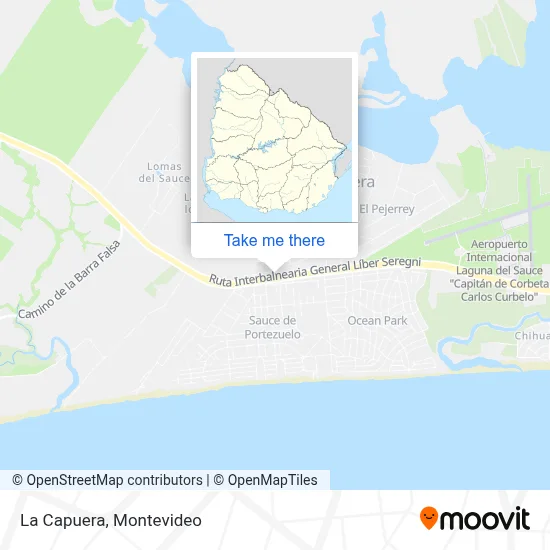 La Capuera map