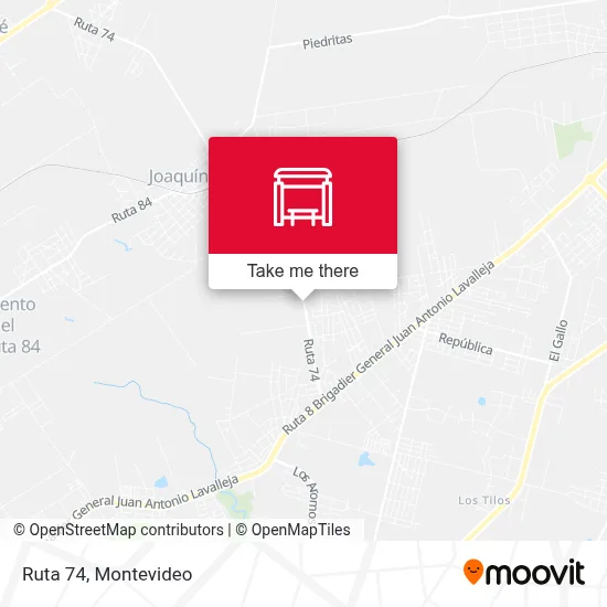 Ruta 74 map